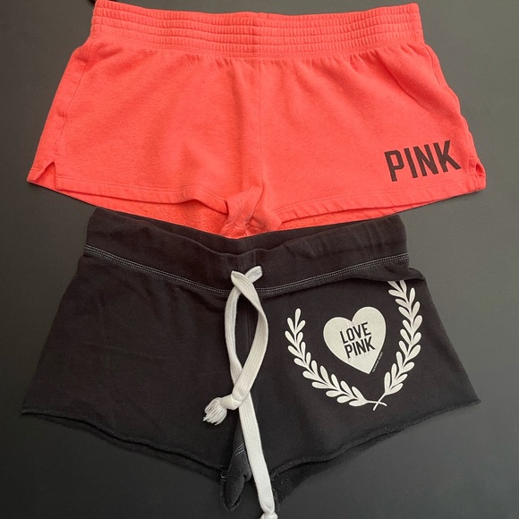 Black and Peach Victoria Secrets PINK lounge short bundle